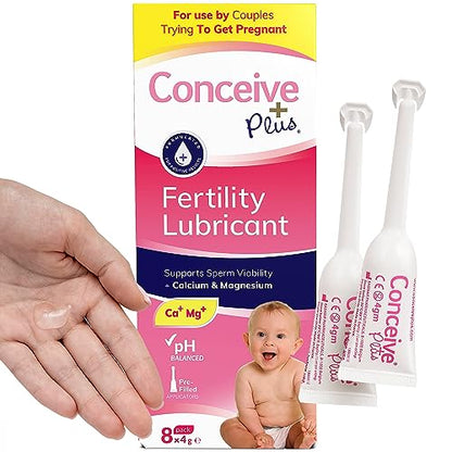 Conceive Plus Fertility Lubricant in Pre-Filled Applicators, Fertility Friendly Lube for Couples Trying