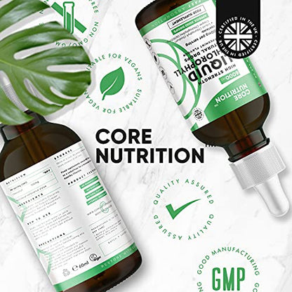 Core Nutrition Liquid Chlorophyll Drops for Water - 2 Fl. Oz for 60 Servings - 2 Month Supply Core Nutrition