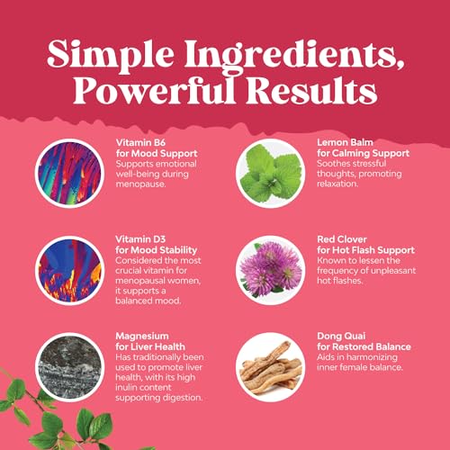 Complete Herbal Menopause Supplement for Women - Multibenefit Menopause Relief Hormone