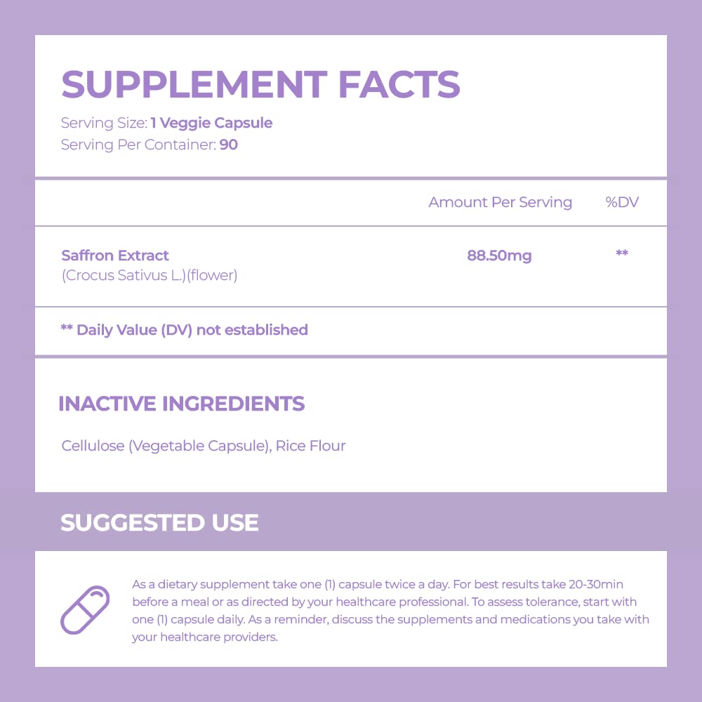 ACEWORKZ 100% Pure Saffron Extract - Appetite Suppressant for Weight Loss - Metabolis ACEWORKZ