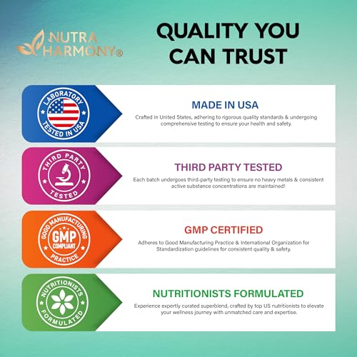 Irish Sea Moss | Black Seed Oil | Ashwagandha | Burdock | Chlorophyll | Supergreens NUTRAHARMONY