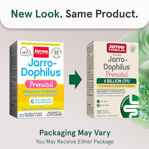 Jarrow Formulas Jarro-Dophilus Prenatal Maternity Probiotics for Pregnant Women Jarrow Formulas