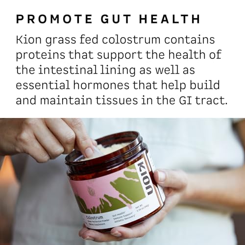 Kion Colostrum | Grass-Fed Bovine | Gut Health and Immune Support | 30 Servings Kion