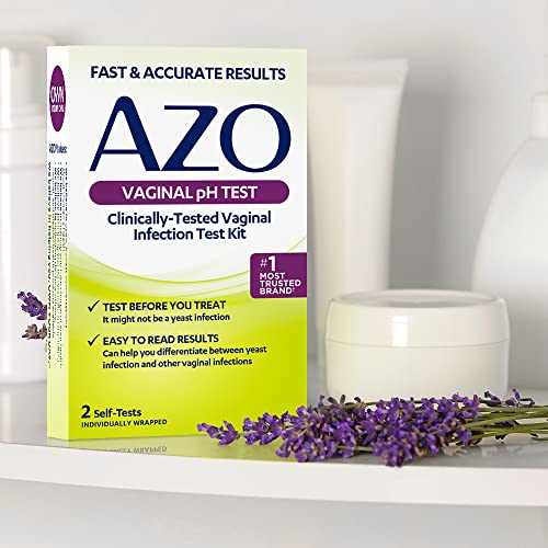 AZO Vaginal pH Test Kit, Clinically-Tested Vaginal Infection Test Kit, Fast & Accurate Results AZO