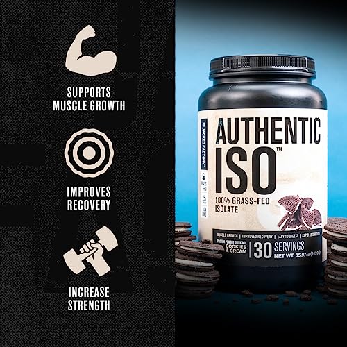 Jacked Factory Authentic ISO Grass Fed Whey Protein Isolate Powder - Low Carb Jacked Factory