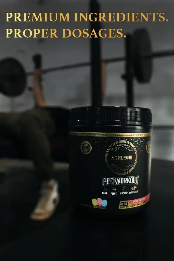 Athlone Pre-Workout Powder Cotton Candy Performance Blend- Supplement - Energy