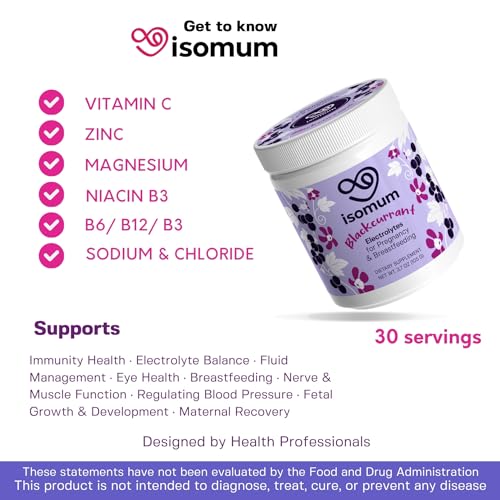 ISOMUM Electrolytes: Pregnancy & Postpartum Support - Immunity, Lactation, Energy Drink ISOMUM