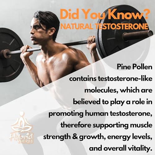 HYBRID HERBS - PINE POLLEN | 99% Cracked Cell Wall Powder | Highly Bioavailable Hybrid Herbs