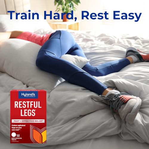 Hyland's Naturals Restful Legs Tablets, Natural Itching, Crawling, Tingling & Leg Jerk Relief, Quick Dissolving Hyland's