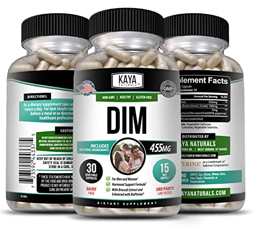 Kaya Naturals DIM Ultra (30 Capsules) | DIM Supplement for Women and Men Kaya Naturals