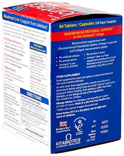 Jointace Vitabiotics Max, 84 Count (Pack of 1) Vitabiotics
