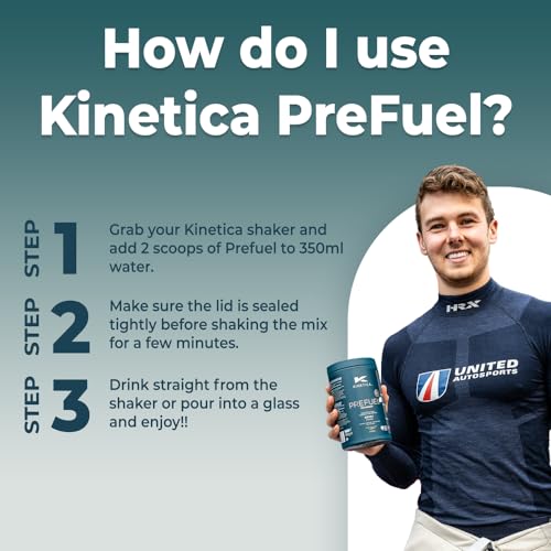 Kinetica PreFuel, Pre Workout, 5.9g Amino Acids & 2.3g BCAA's per Serving, 30 Servings Kinetica