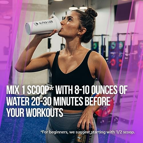 ALPHA LION Superhuman Pre Workout Powder, Beta Alanine, L-Taurine & Tri-Source ALPHA LION