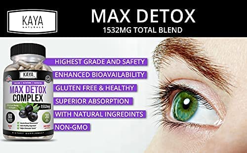 Kaya Naturals - Max Detox - 100% Natural, Healthy, Safe & New, Pure Herbal Ingredients Kaya Naturals