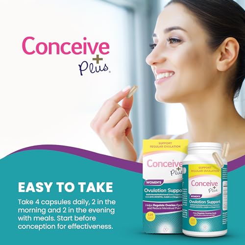 CONCEIVE PLUS Womens Ovulation Support - PCOS Supplement for Fertility