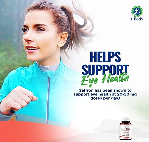 1 Body Saffron Extract 8825 – Antioxidant & Mood Support Saffron Supplement 1 Body