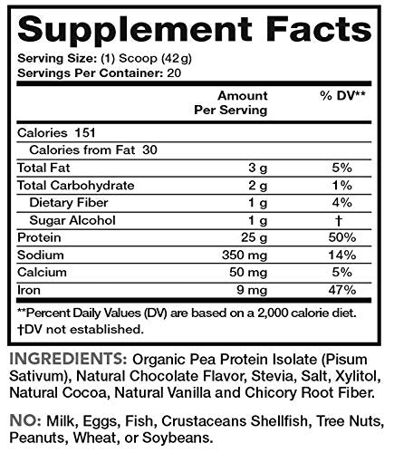 Lean & Pure Plant Protein, 25g of Protein, Non GMO, Vegan, Gluten Free. Low Carb, 842g Olympian Labs