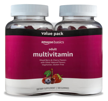 Amazon Basics Adult Multivitamin, 300 Gummies, 150-Day Supply, 150 Ct Amazon Basics