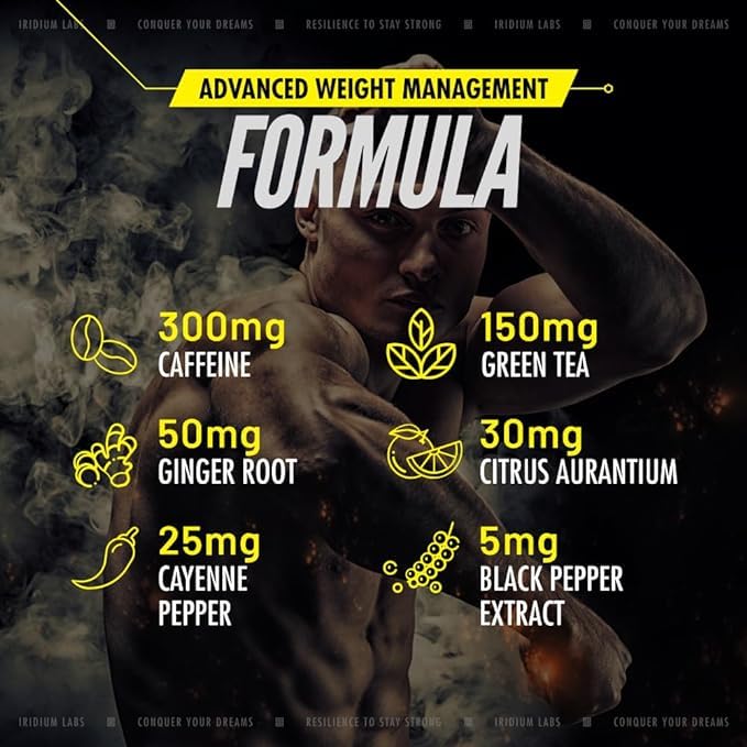 Iridium Labs Kimera Thermogenic Fat Burner - Weight Loss Supplement & Energy Booster Iridium Labs