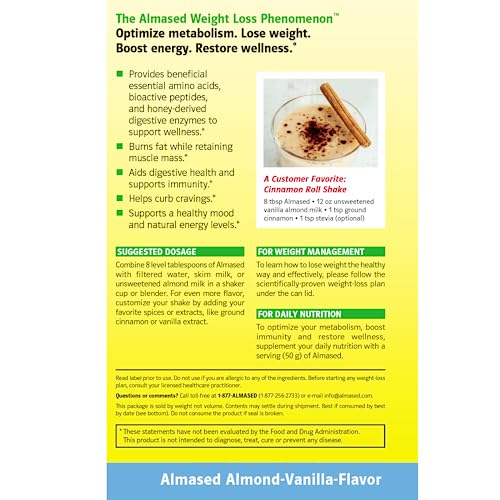 Almased Protein Powder for Weight Loss Kit for Men & Women, Natural Meal Replacement Almased