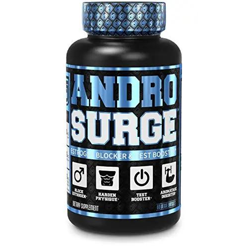 Jacked Factory N.O. XT Nitric Oxide Supplement, Build-XT Muscle Builder, & Androsurge Estrogen Blocker for Men