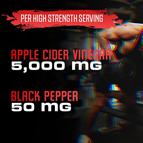 Apple Cider Vinegar Capsules - 5050mg Formula Pills with Black Pepper Extract BEBEFEN