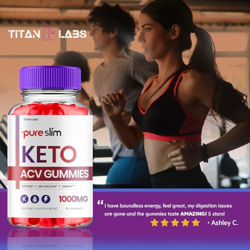 (3 Pack) Pure Slim Keto ACV Gummies, Pure Slim Keto ACV Advanced Weight Loss 1000 MG