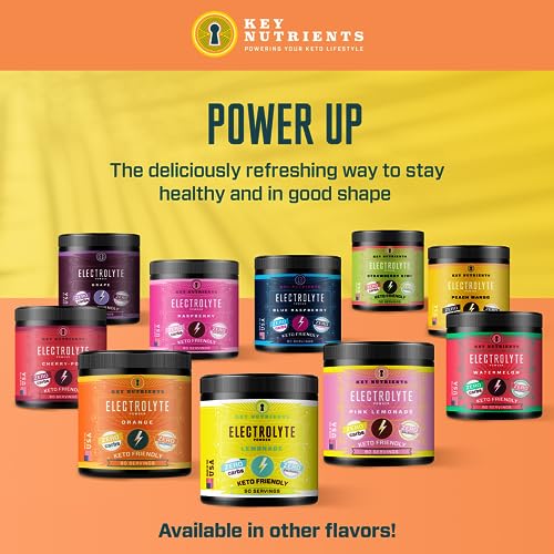 Key Nutrients Electrolytes Powder - Tropical Peach Mango Drink Mix 90 Servings KEY NUTRIENTS