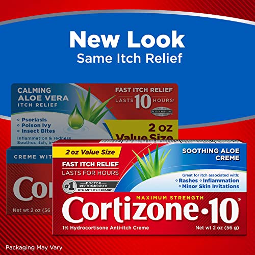 Cortizone 10 Maximum Strength Anti-Itch Cream with Soothing Aloe, 1% Hyd