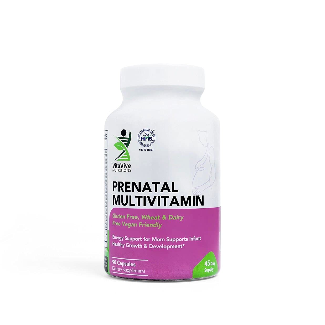 VitaVive Nutritions Prenatal Multivitamins – 90 Capsules – Vitamins and Minerals