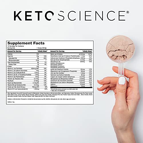 Keto Science Plant Based Protein, Keto Meal Shake, Supports Weight Management Keto Science
