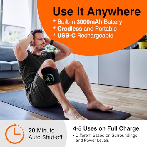 Cordless Red Light Therapy for Knee, Infrared Light Therapy Devices for Knee Pain Relief, Meniscus Injury