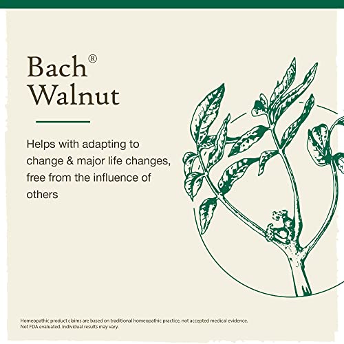 Bach Original Flower Remedies, Walnut for Adapting to Change (Non-Alcohol Formula) Bach