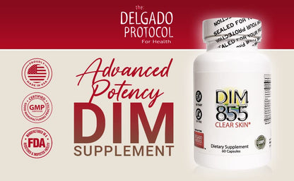 Delgado Protocol - DIM 855 Diindolylmethane Supplement - Improve Estrogen Balance