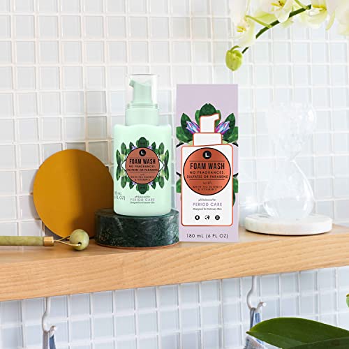 L. Fragrance Free Period Care Foaming Wash, pH Balanced, Free from Fragrances, Sulfates L.
