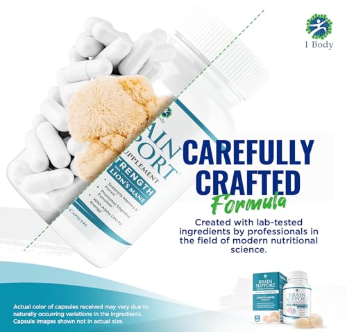 1 Body Brain Supplements for Memory and Focus - Support Healthy Brain