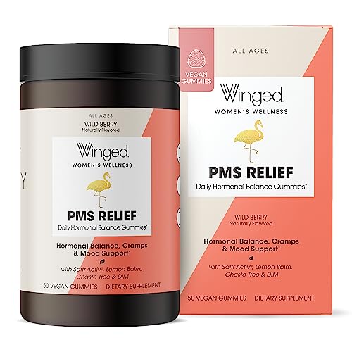 Winged Wellness PMS Relief Vitamins - Daily Hormonal and Balance and PMS Symptom Relief