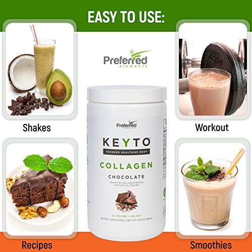 Keto Collagen Protein Powder with MCT Oil – Keto and Paleo Friendly Grass Fed and Pasture