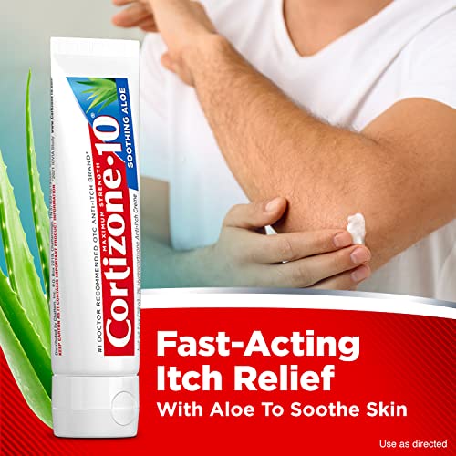 Cortizone 10 Maximum Strength Anti-Itch Cream with Soothing Aloe, 1% Hyd