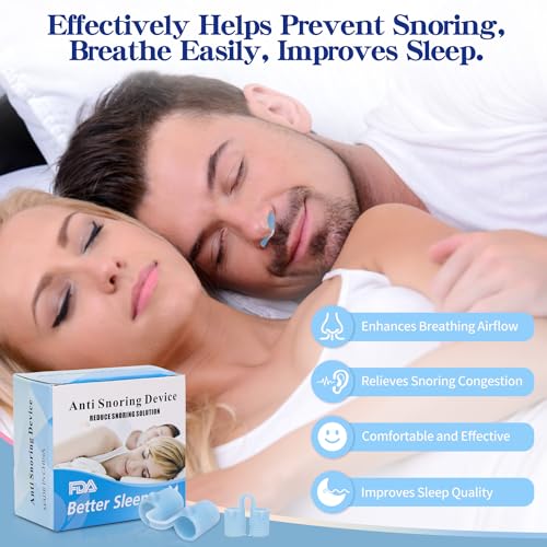 Anti Snoring Devices: Nose Dilator-Expert-Recommended 8-Piece Set Miniguysa