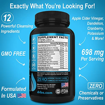 Water Pills Diuretics for Water Retention - Natural Water Away Pills Herbal Diuretic Supplements