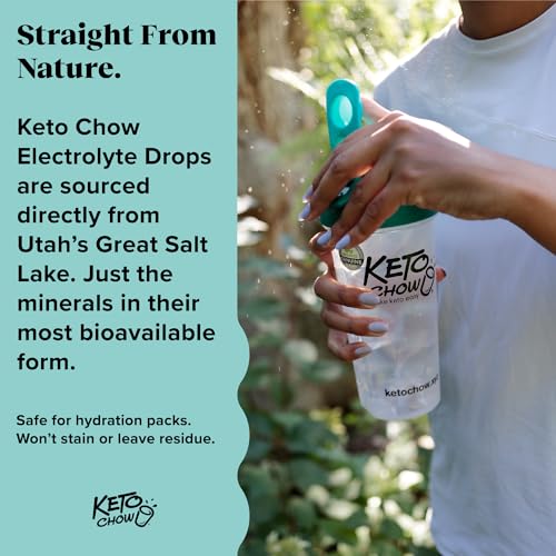 Keto Chow - Electrolyte Hydration Drops - Keto Diets & Intermittent Fasting - Immune Support Keto Chow