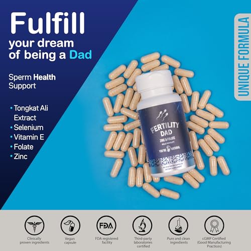 YOU'RE NATURAL Male Fertility Vitamins, Optimal Sperm Count, Motility, and Strength, Ashwagandha YOU'RE NATURAL