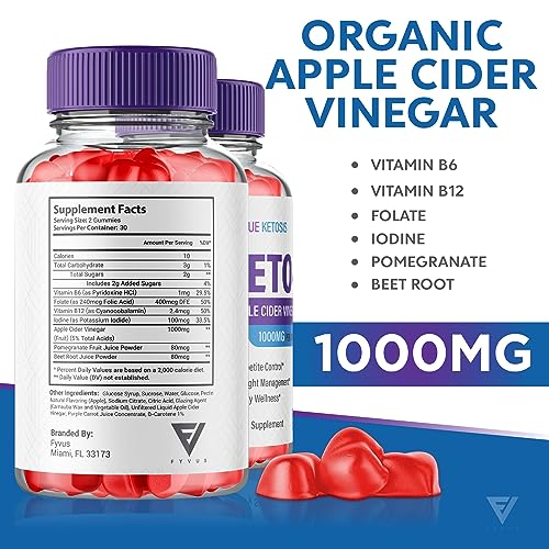 (3 Pack) True Ketosis Keto Gummies for Weight Loss, True Ketosis Keto ACV Gummies Fyvus