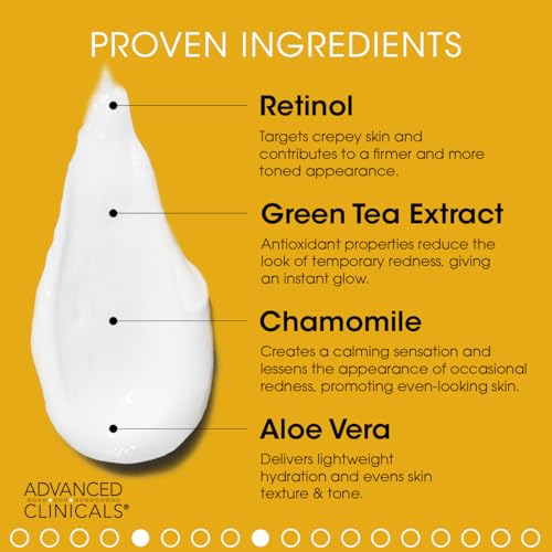 Advanced Clinicals Retinol Body Cream + Green Coffee Bean Oil Slim & Tighten Body Lotion Advanced Clinicals