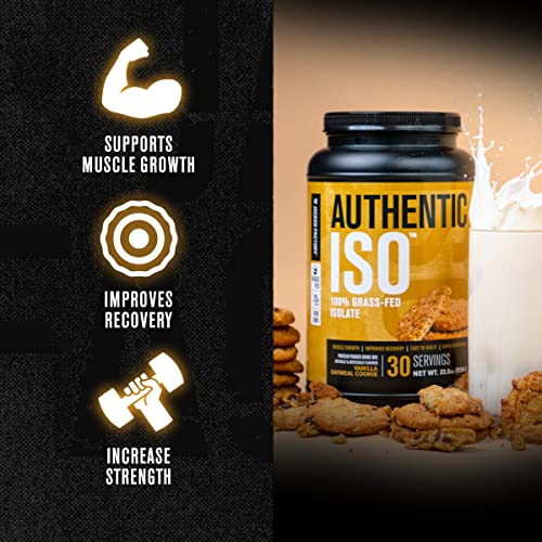 Authentic ISO Grass Fed Whey Protein Isolate Powder - Low Carb, Non-GMO Muscle Jacked Factory