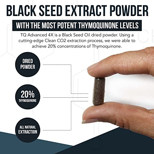 20% Thymoquinone Black Seed Oil Extract Capsules - TQ-Advanced 4X®: Highest Triquetra Health