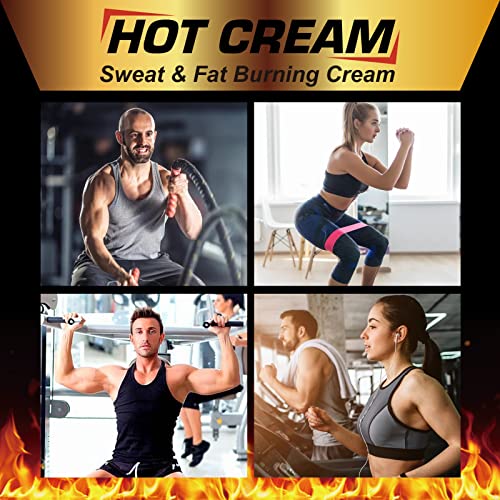 Hot Sweat Cream, Fat Burning Cream for Belly, Natural Sweat Enhancer Cream for Men Mcukv