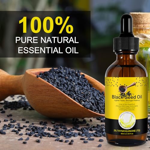 2 Pack Black Seed Oil, Organic Cold Pressed Unrefined Black Seed Oil, Pure Natural Black BDBFZCFP